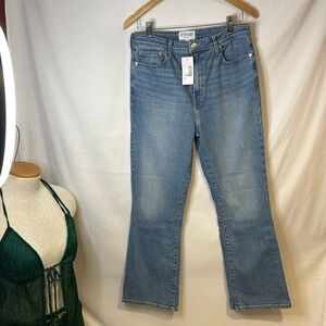 Derek Lam 10 Crosby denim high rise crop flare